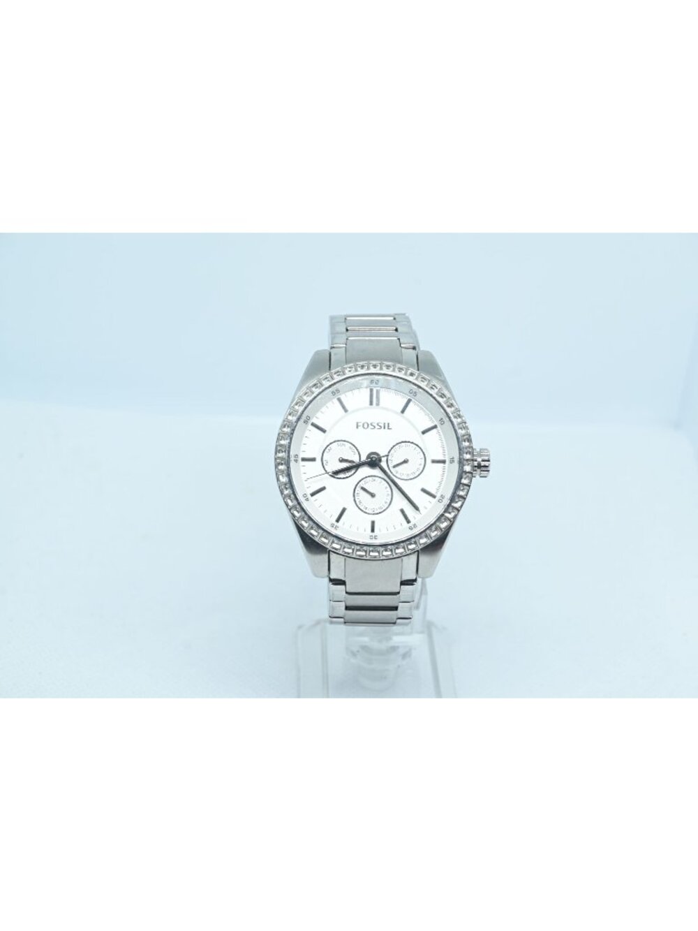 Fossil BQ1432 Women's Silver Stainless Steel Analog Quartz Watch Day Date